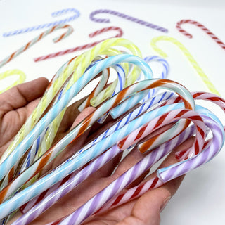 Handmade Glass Candy Canes