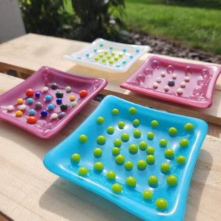 Textured Soap Dish - Fused Glass