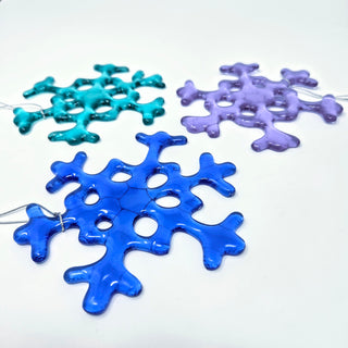 NEW Tinted Snowflake - Fused Glass