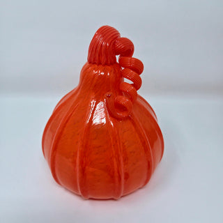 Blown Glass Pumpkin- Opaque Orange