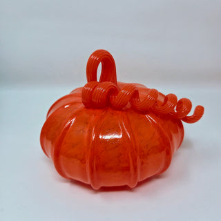 Blown Glass Pumpkin- Opaque Orange