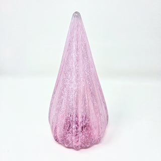 Blown Glass Tree- Pink with Snow
