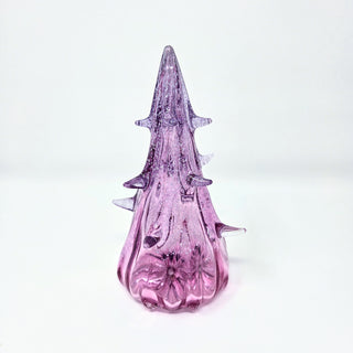 Blown Glass Tree- Pink with Purple Fade