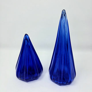 Blown Glass Tree- Cobalt Blue Set