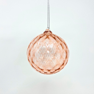 Blown Glass Ornaments- Apricot Prism