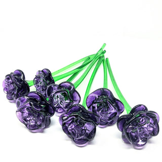 Glass Rose- Royal Purple