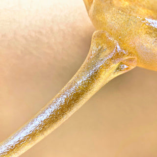 Limited Edition Handmade Glass- Gold Rose