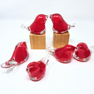 Glass Ruby Red Lovebird