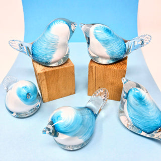 Glass Everblue Lovebird