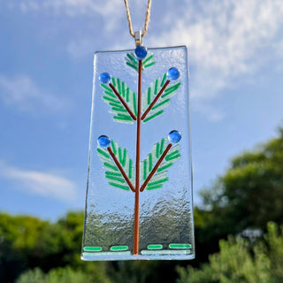 Projects in the Orchard - Fused Glass Birch Tree Trinket