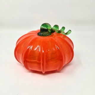 Blown Glass Pumpkin- Opaque Orange