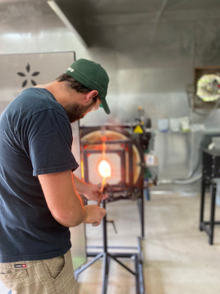 Student reheating his project at the reheating chamber