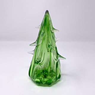 Blown Glass Tree- Light Green with Slight Shimmer