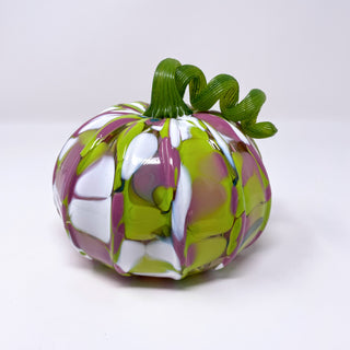 Blown Glass Pumpkin- Opaque Mixed Color