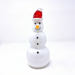 Blown Glass Snowperson with Red Cap