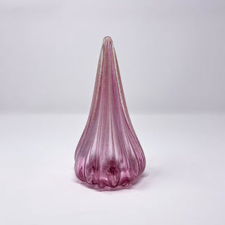 Blown Glass Tree- Pink with Shimmer