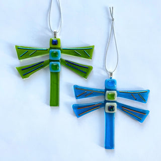 Projects in the Orchard- Fused Glass Dragonfly