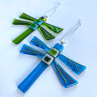 Projects in the Orchard- Fused Glass Dragonfly