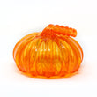Blown Glass Pumpkin- Transparent Orange