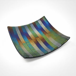 Iridescent Platter - Fused Glass