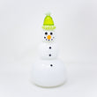 Blown Glass Snowperson with Spring Green Cap